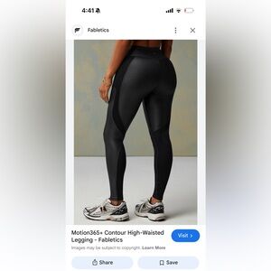 Fabletics Motion365+ Contour Black Leggings
